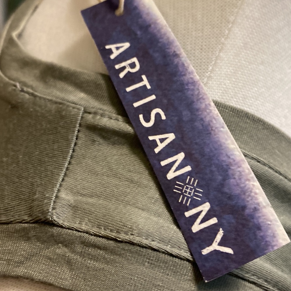Artisan NY dress pale olive green NWT - Picture 3 of 7